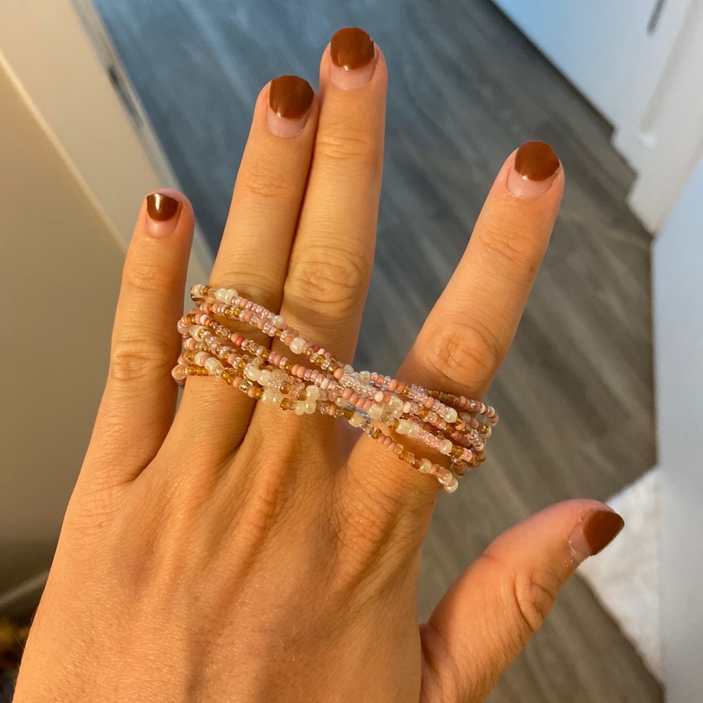 Pink wrap bracelet